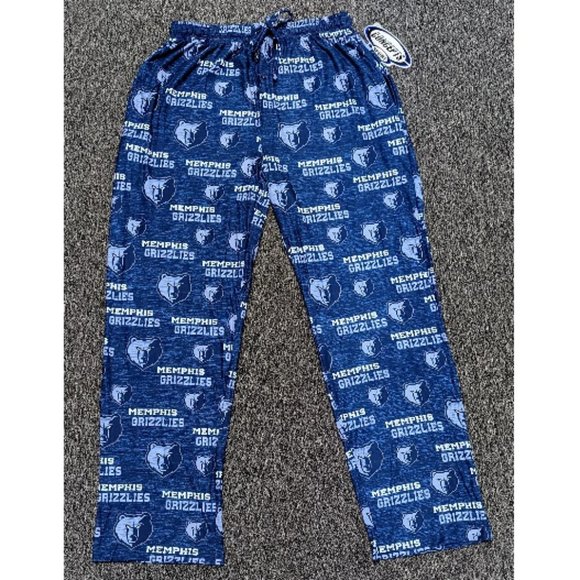 🆕🏀 MEMPHIS GRIZZLIES ALL OVER PRINT LOUNGING PANTS - Picture 1 of 1